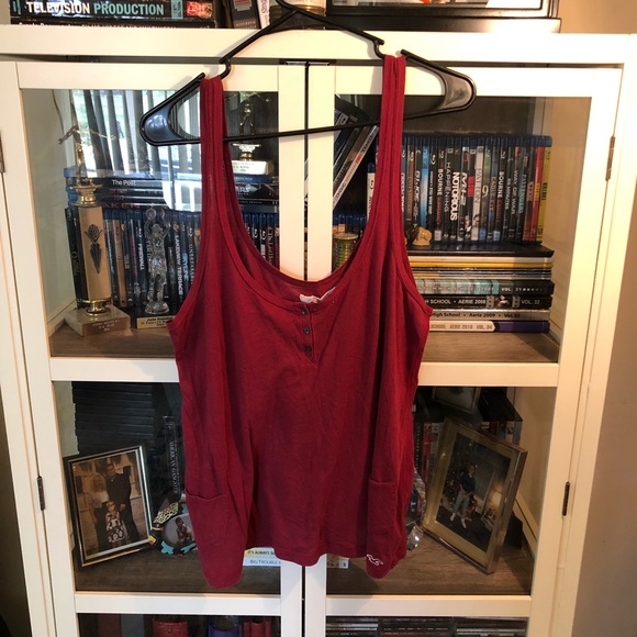 Hollister Deep Red Tank - Picture 8 of 8